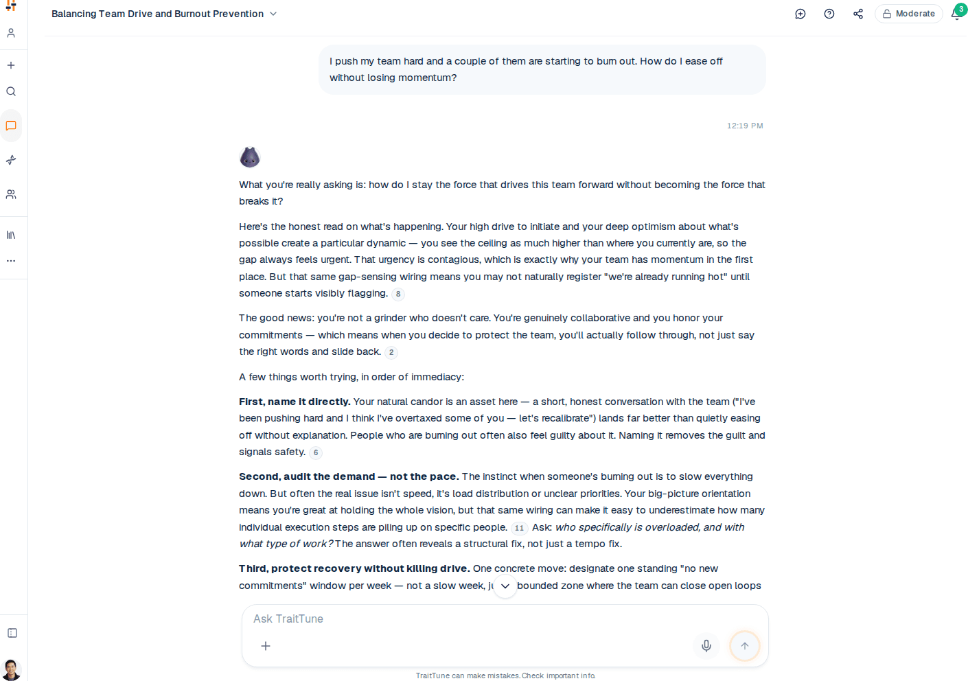 AI Chat that knows who you are — TraitTune
